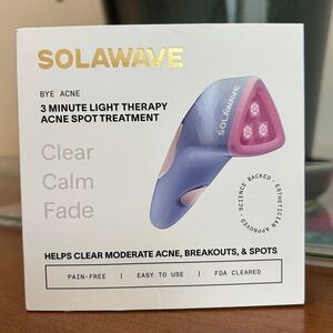 Sola Wave Bye Acne 3 minute pimple spot treatment, periwinkle edition